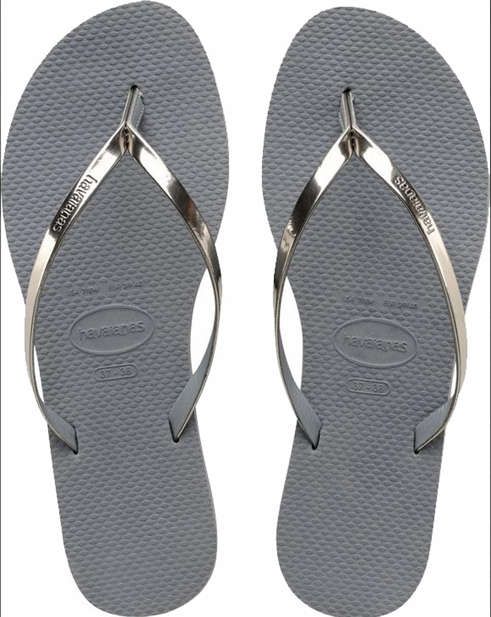 Seaside Walk Fit Havaianas Slim In Gray Black