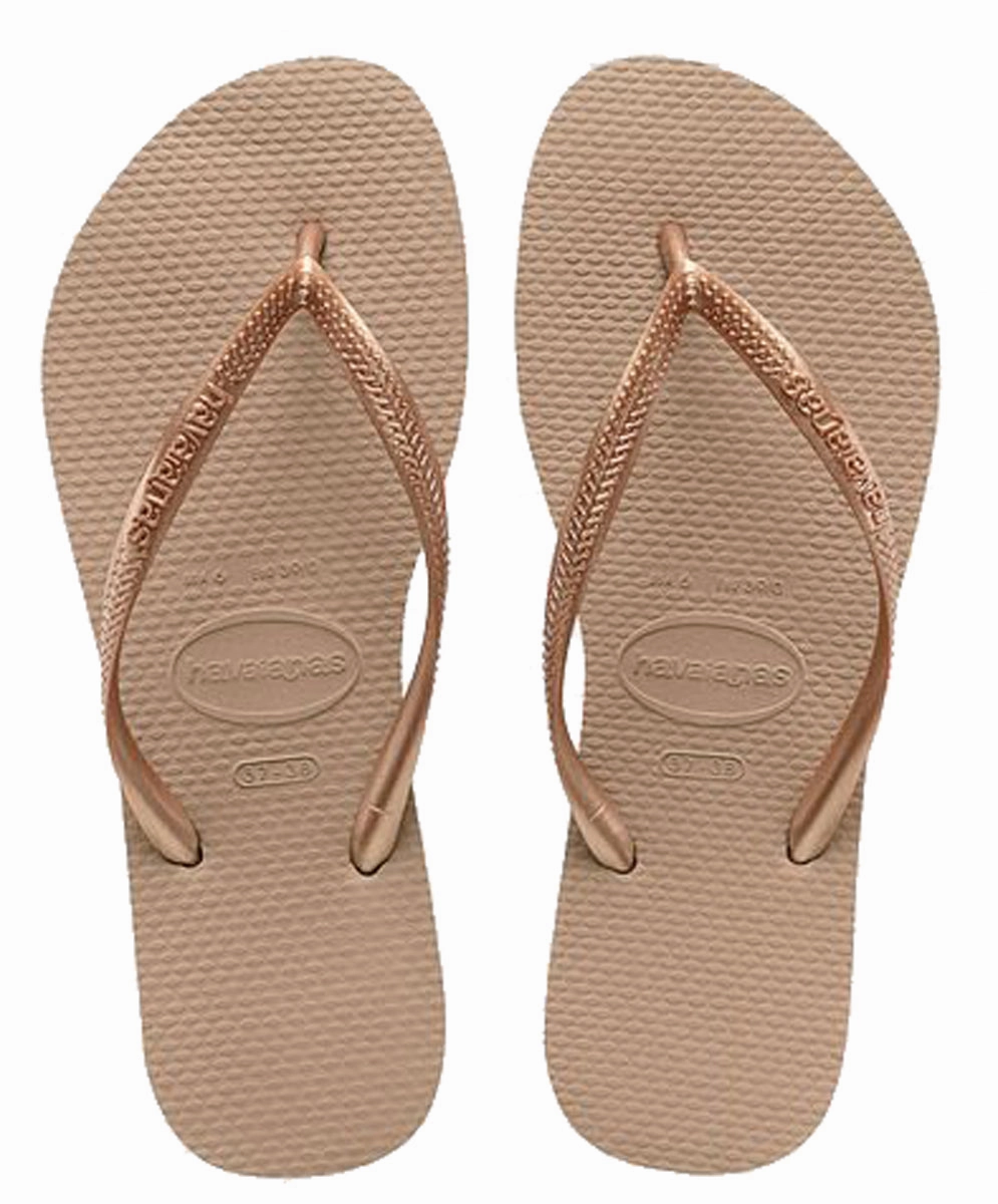 Havaianas Slim In Rose Gold Secure Wear