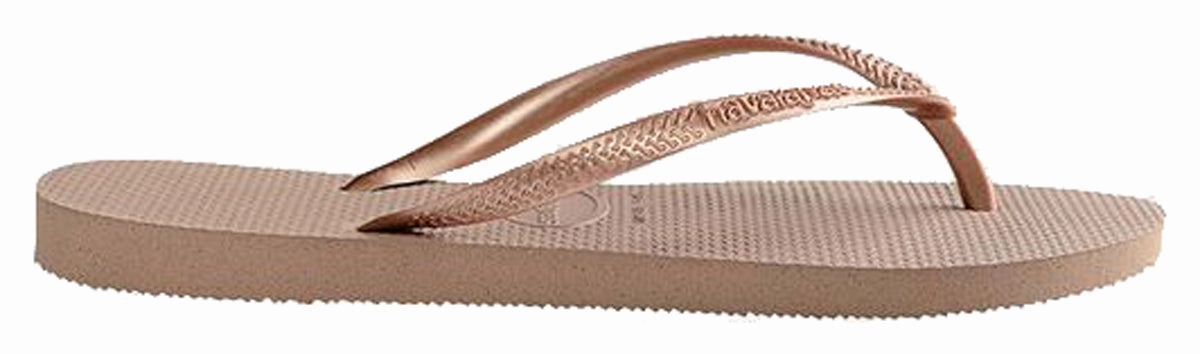 Havaianas Slim In Rose Gold Secure Wear