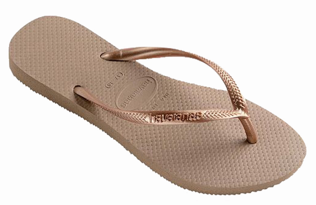 Havaianas Slim In Rose Gold Secure Wear