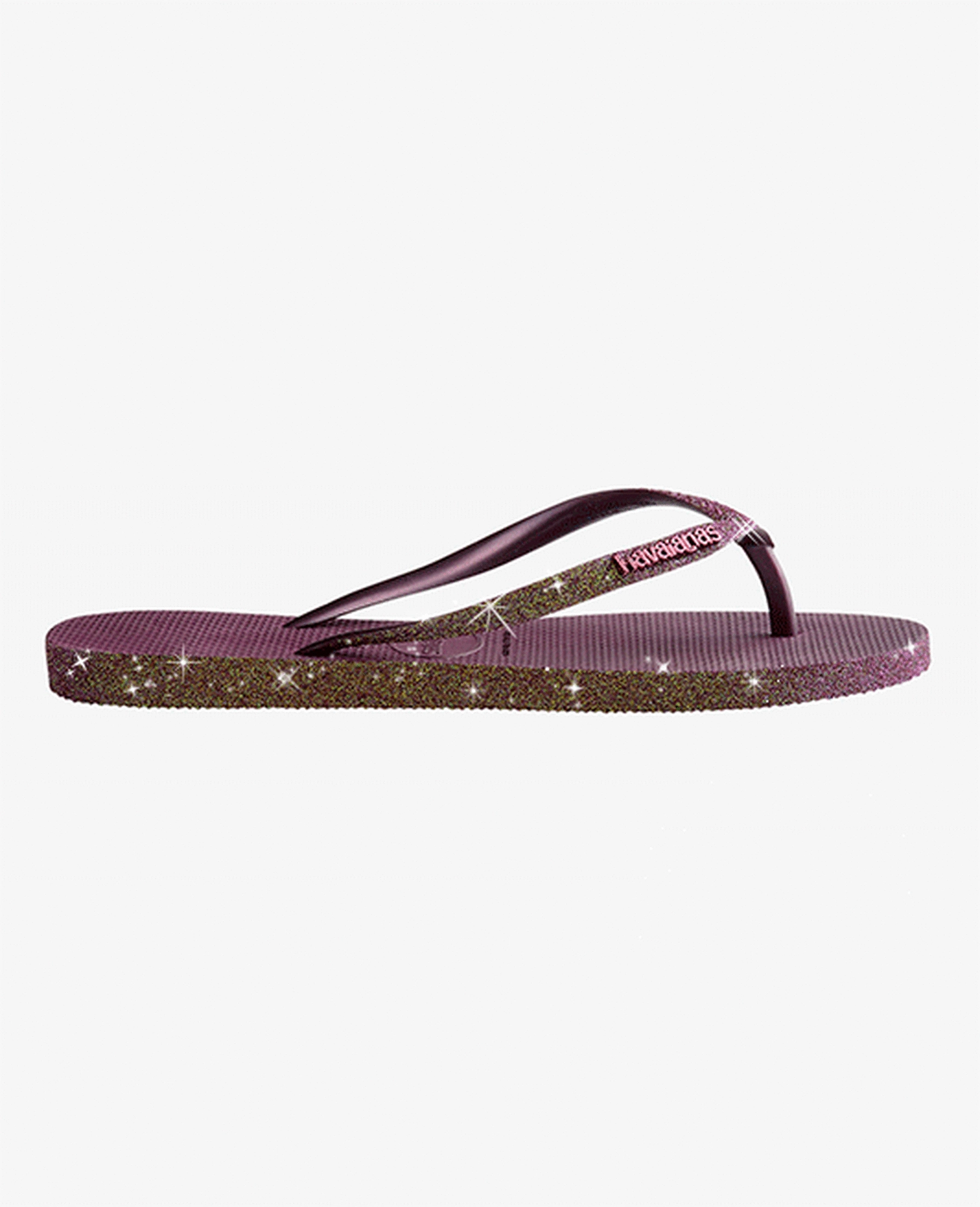 Havaianas Slim Sparkle In Aubergine For Women Eco Vibe