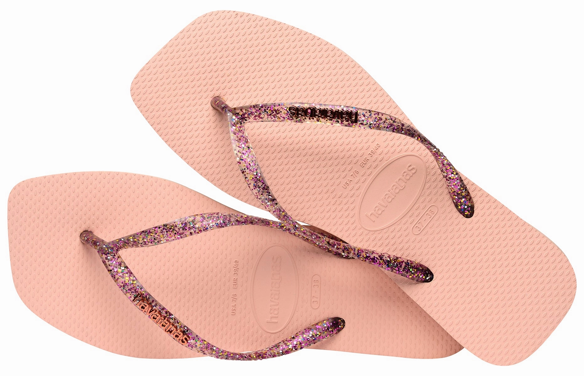 Havaianas Square Metallic In Rose For Women Bold Sensation