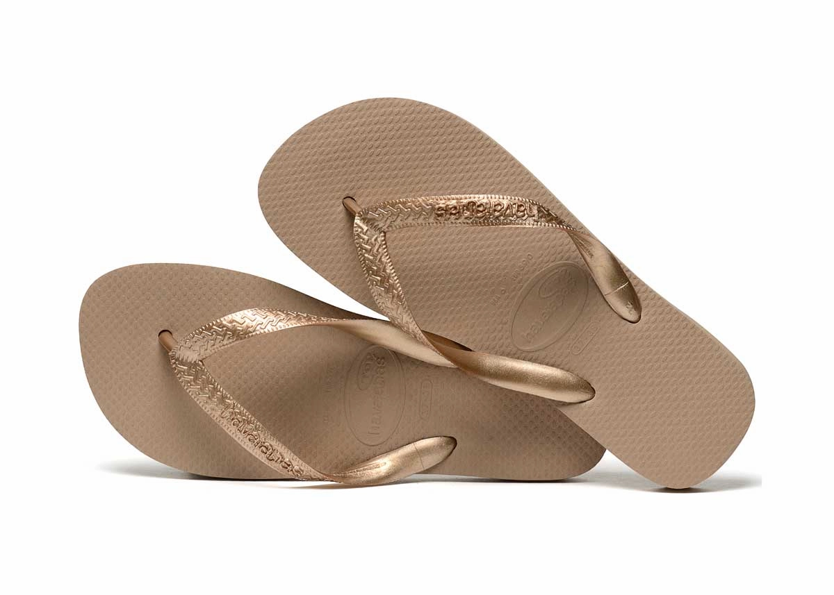 Havaianas Top In Gold Lightweight Design