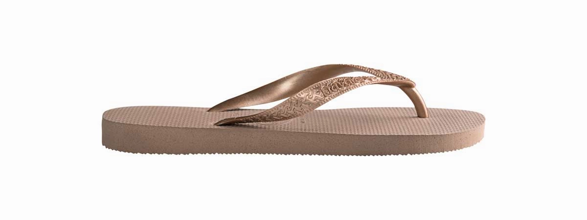 Havaianas Top In Gold Lightweight Design