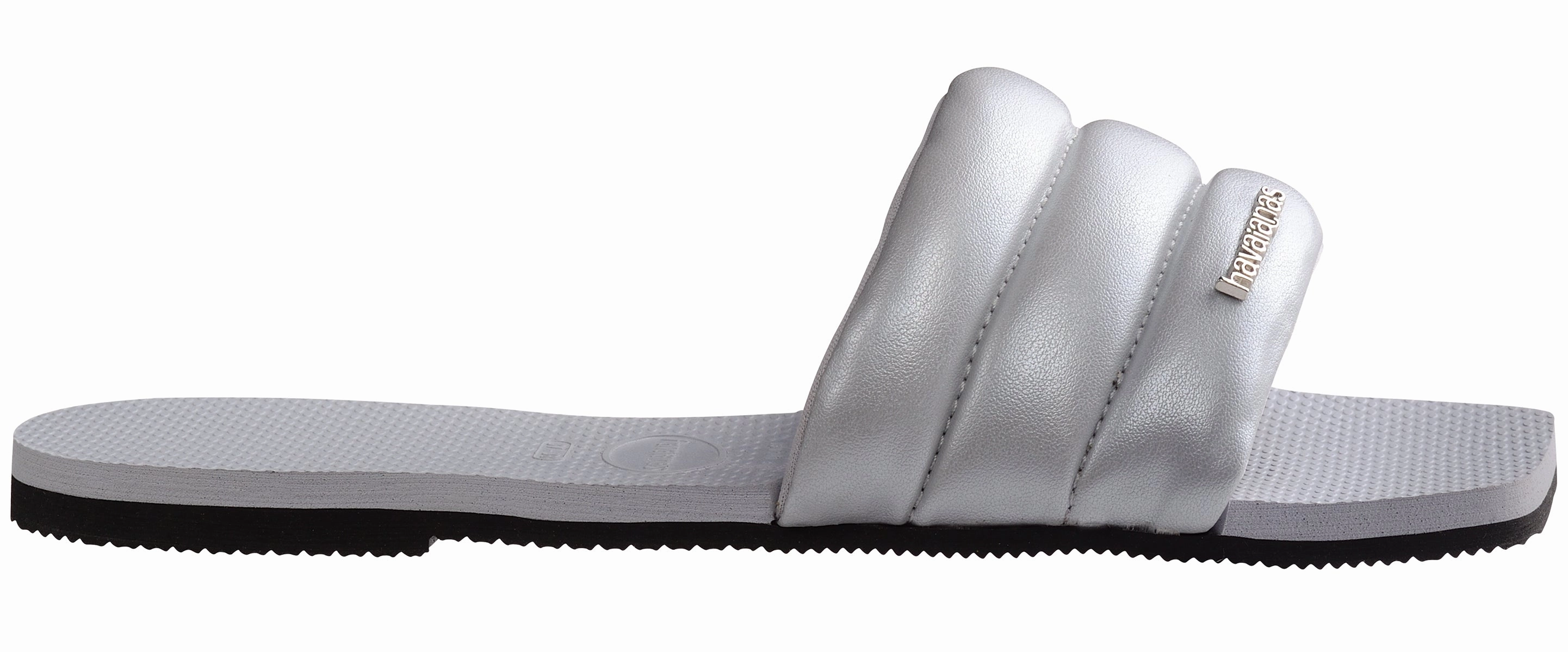 Havaianas You Milan Metal In Grey Sandal For Women Elastic Band