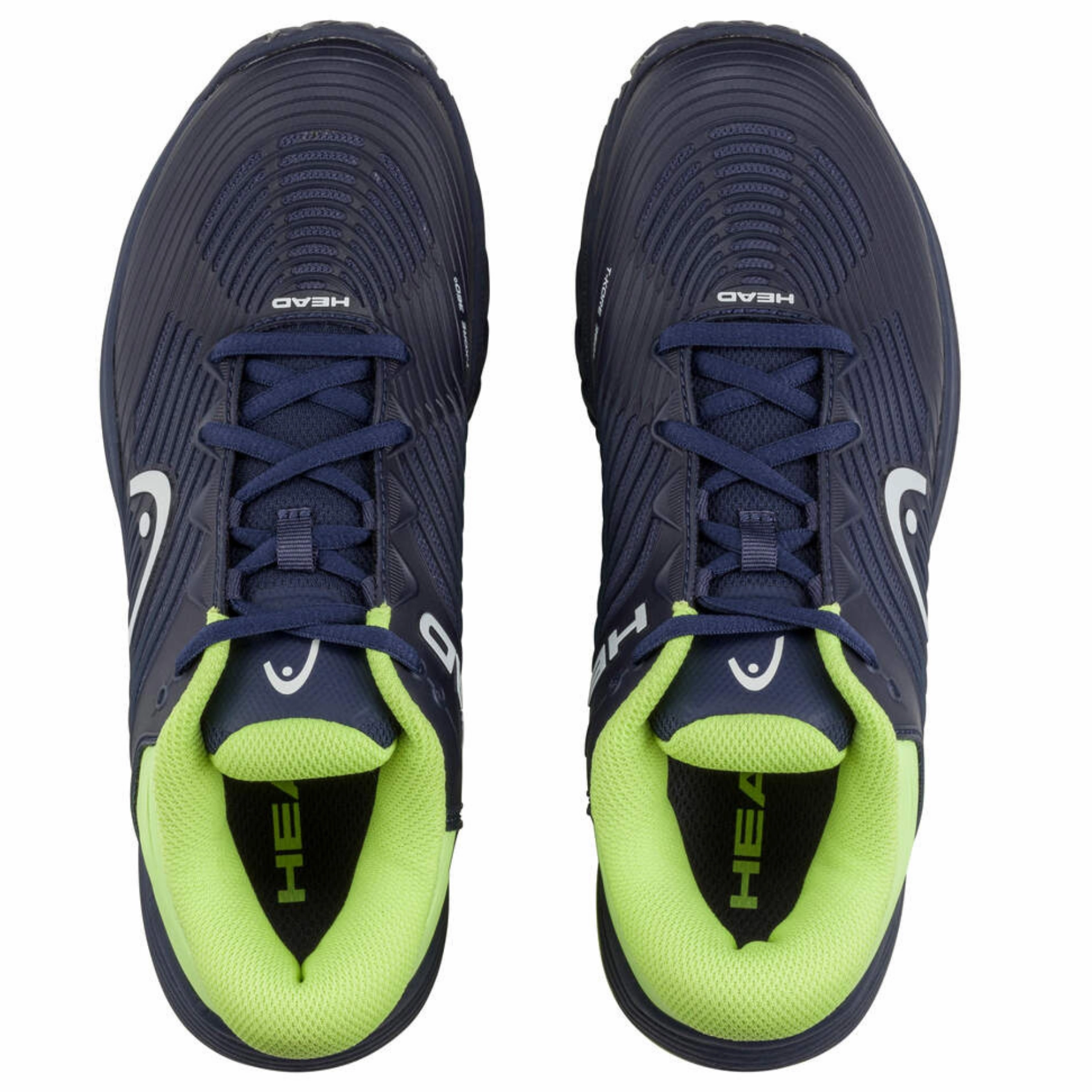 Head Revolt Pro 4.5 Junior Navy Lime Ergonomic shoe design