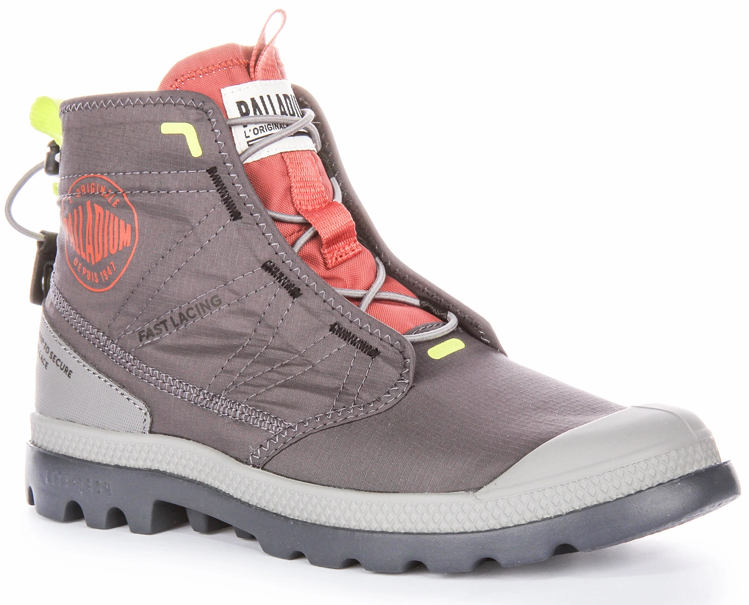 Secure Traction Foot Stability System Palladium Pampa Travel In Dark Grey Boots