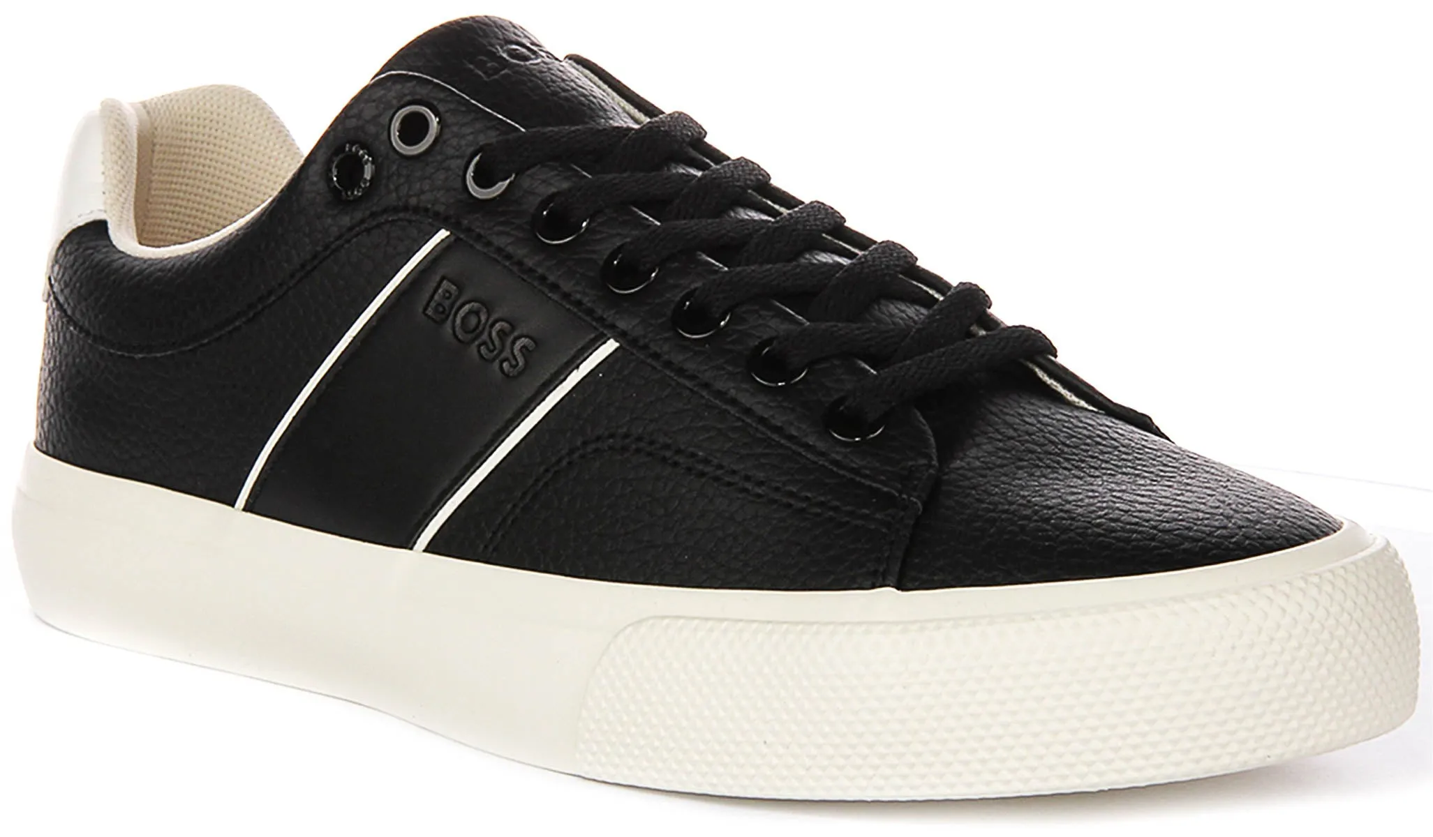 Fit Stretch Boss Aiden Tenn Grit In Black White For Men