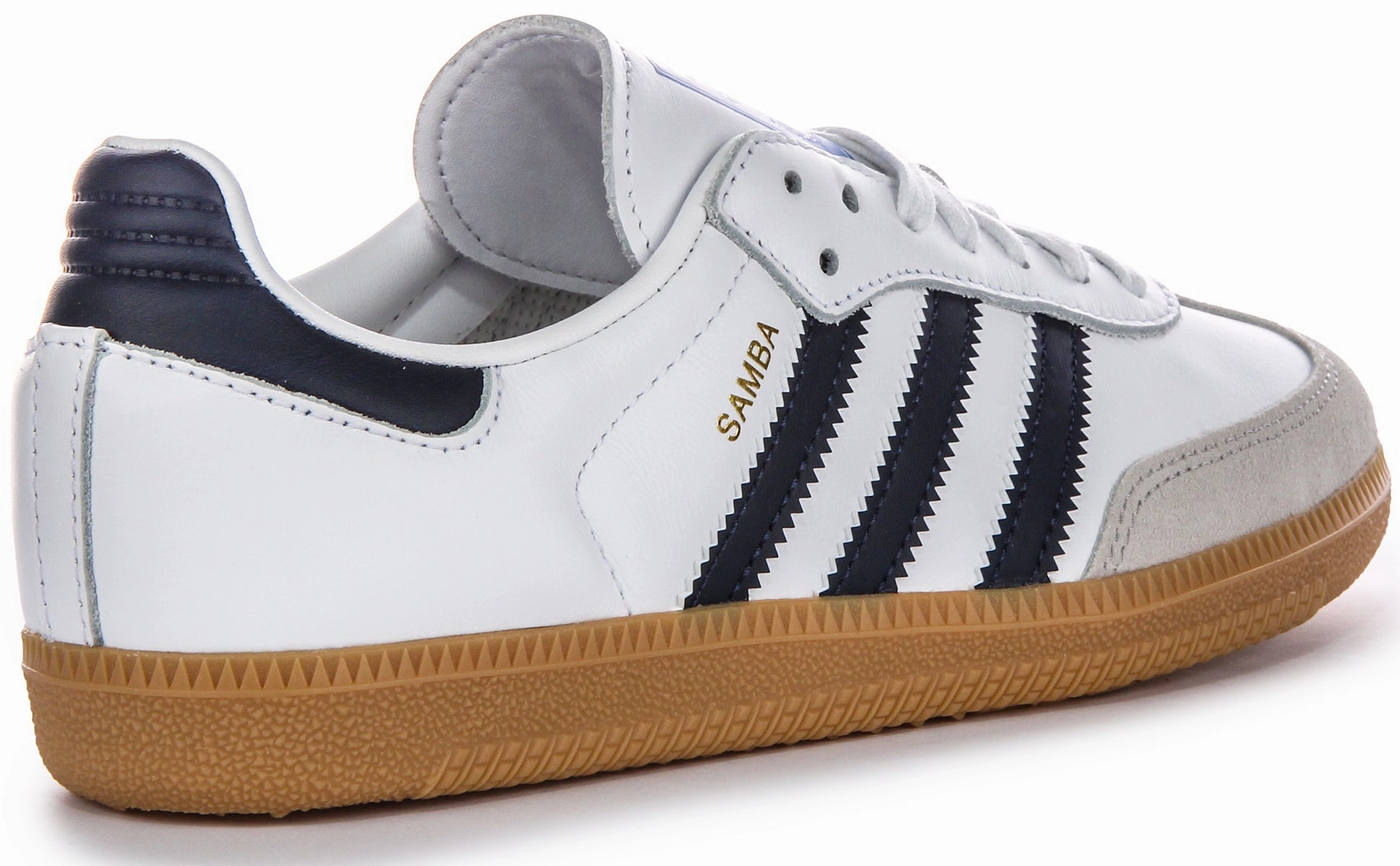 Heel Comfort Adidas Samba OG In White Navy