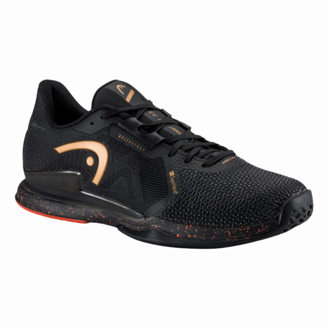 Heel Cushion Head Sprint Pro 3.5 SF Court Men Tennis Shoes - Black/Orange
