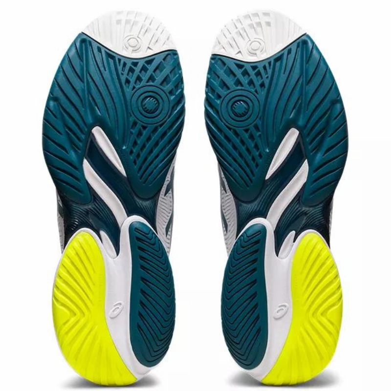 Heel Foam Asics Court FF 3 Mens Tennis Shoes - White / Gris Blue