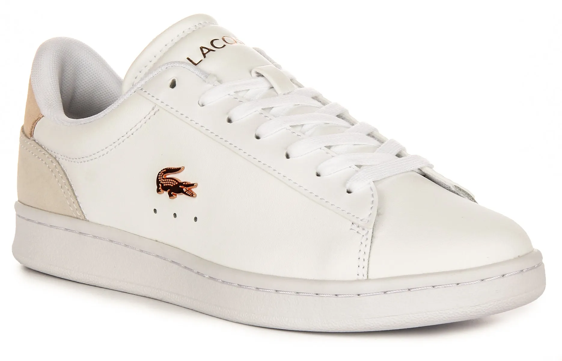 Lacoste Carnaby Set In White Pink For Women Support Zone Cushioned Base
