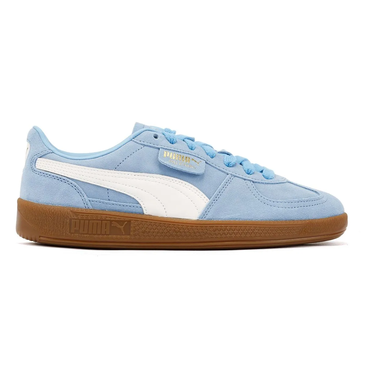 High-performance Puma Palermo Leather Light Blue/White Trainers