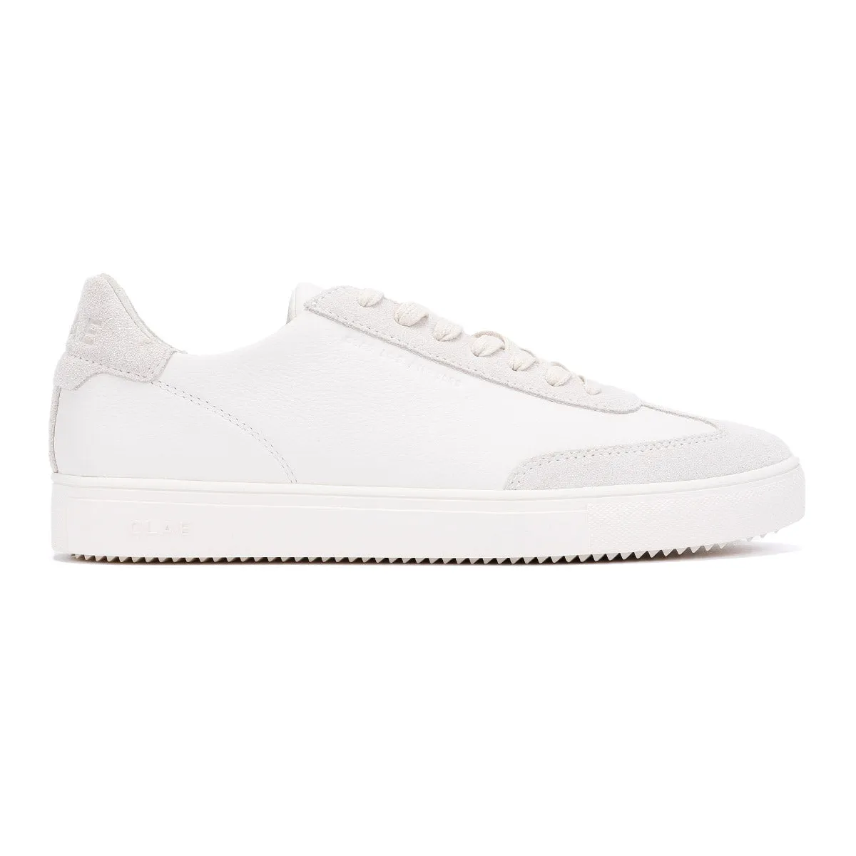 High Traction Clae Deane Leather Men's Triple Off White Trainers