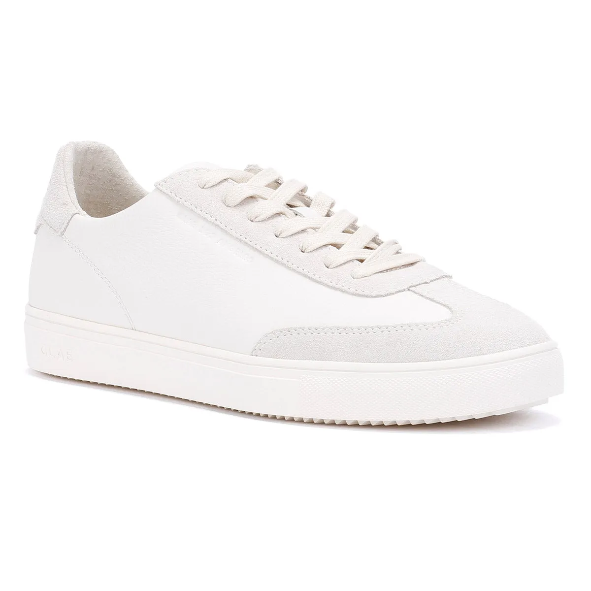 High Traction Clae Deane Leather Men's Triple Off White Trainers