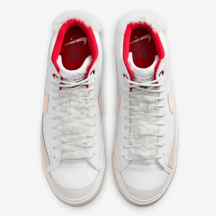 High - end NIKE - W Blazer Mid Premium Leap High - White/Safety Orange - Women's [FD4342 181]