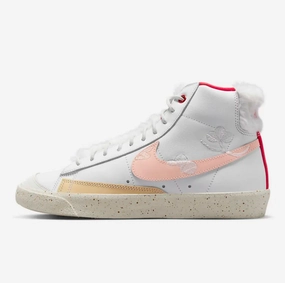 Marathon Gear NIKE - W Blazer Mid Premium Leap High - White/Safety Orange - Women's [FD4342 181]