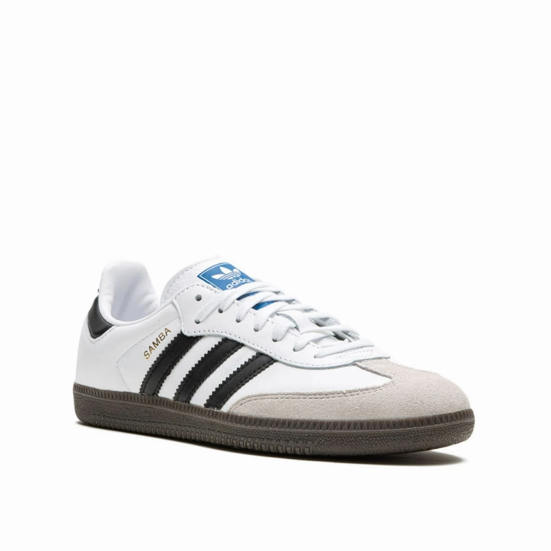 High Flexibility Feature adidas - Samba OG - White/Black - Junior Kids [IE3675]