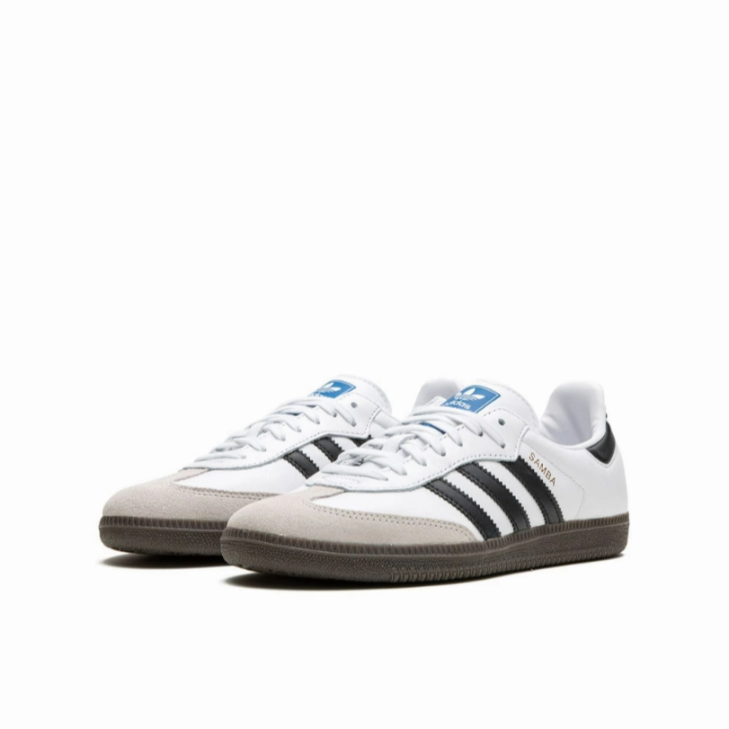 running in a glacier area shoes adidas - Samba OG - White/Black - Junior Kids [IE3675]
