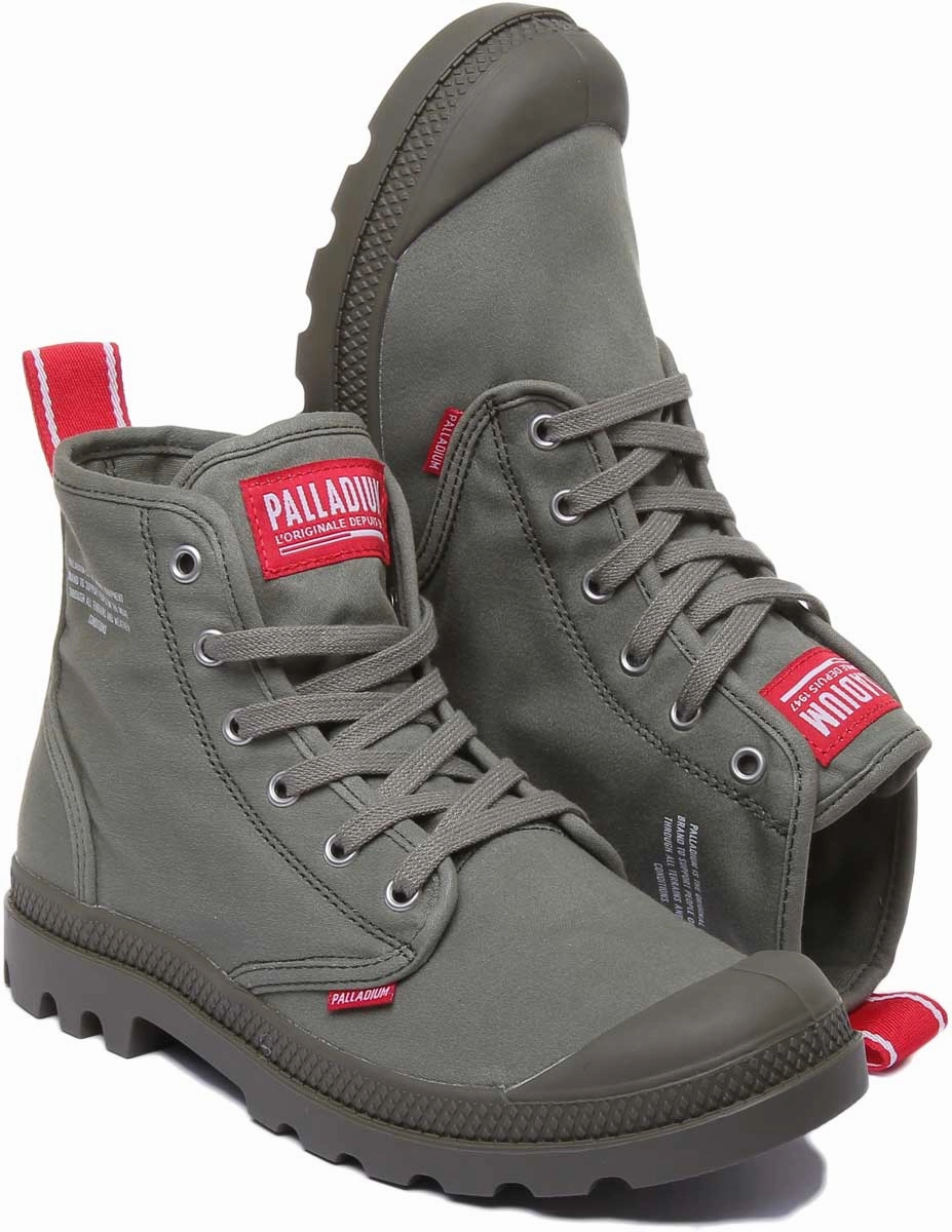 High-Quality Build Palladium Pampa Hi Dare In Olive