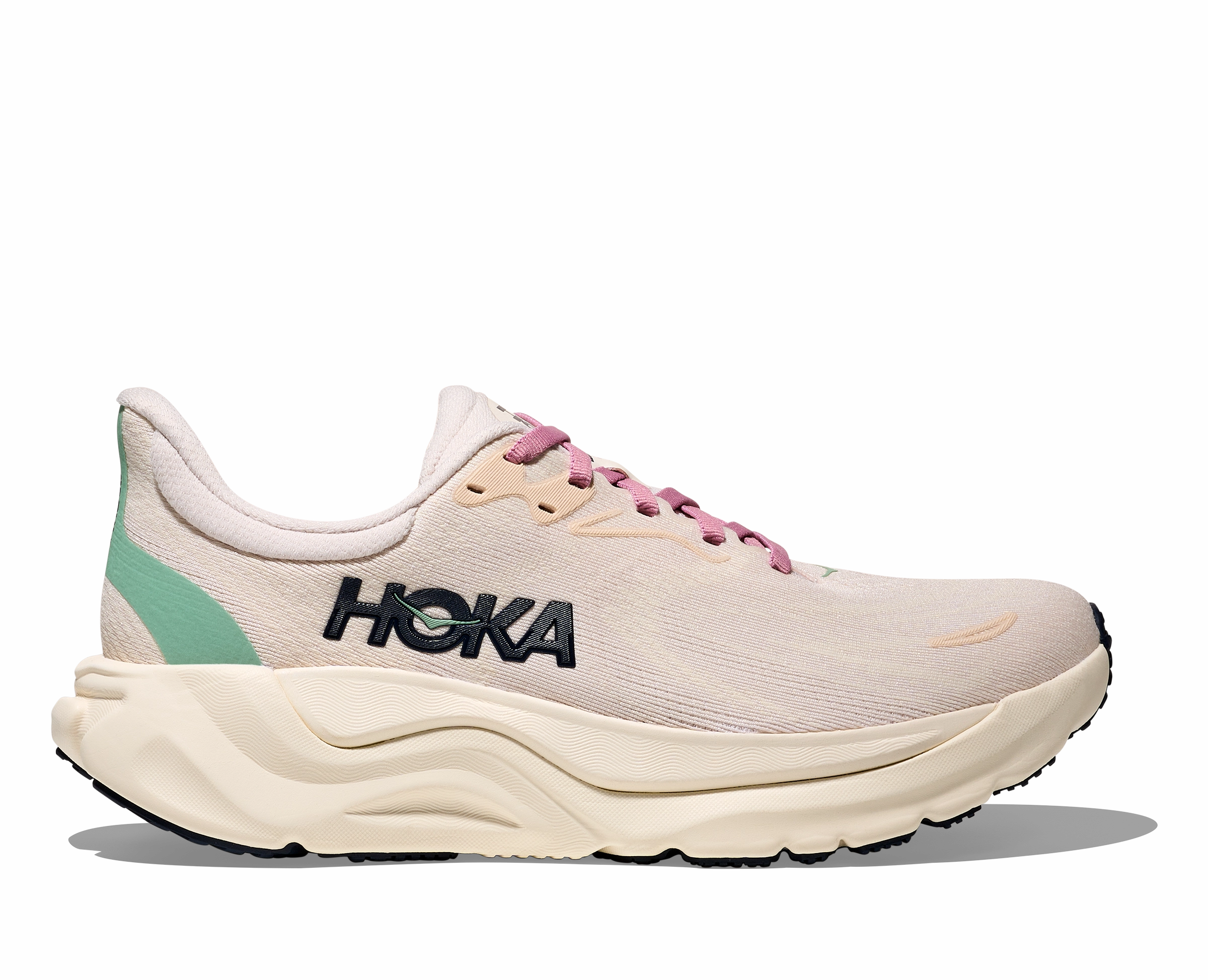 W Hoka Arahi 8 Wide Rose Cream Alabaster