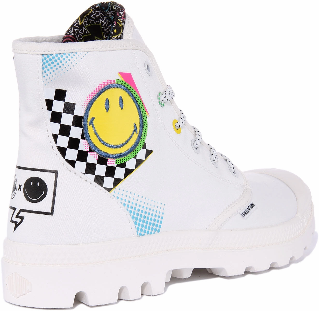 Hipster Vibe Palladium Pampa X Smile In White