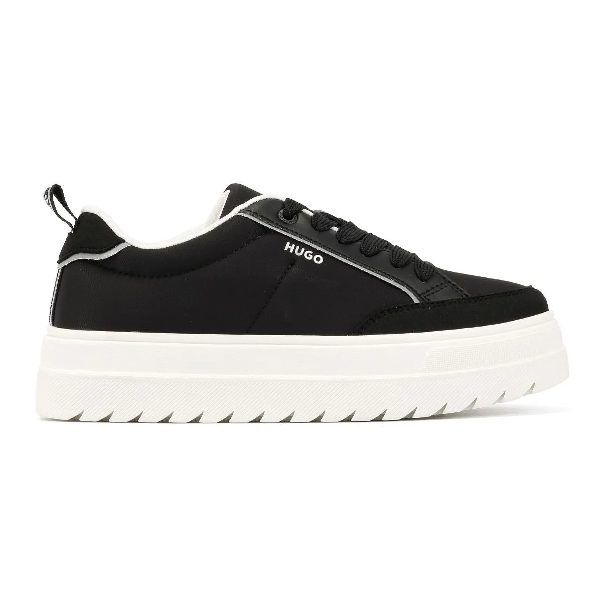 Hugo Lyssa Tennis Women's Black/White Trainers Breathable Upper