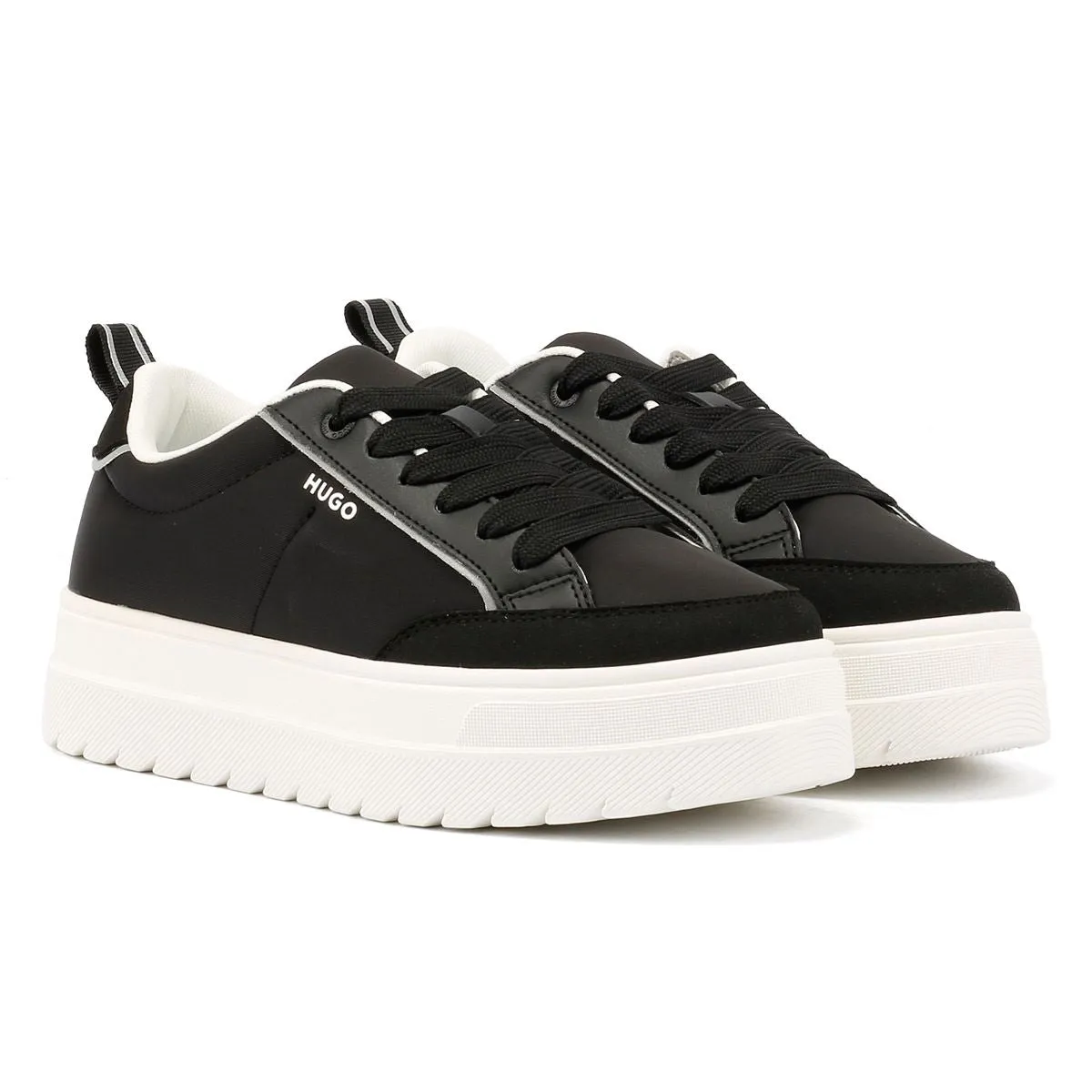 Hugo Lyssa Tennis Women's Black/White Trainers Power Motion