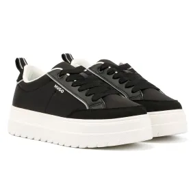 Hugo Lyssa Tennis Women's Black/White Trainers Power Motion