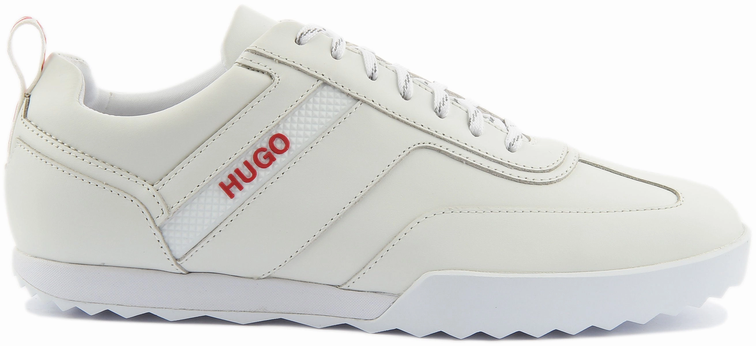 Hugo Matrix Low Top Trainers In White Red For Men Daily Motion