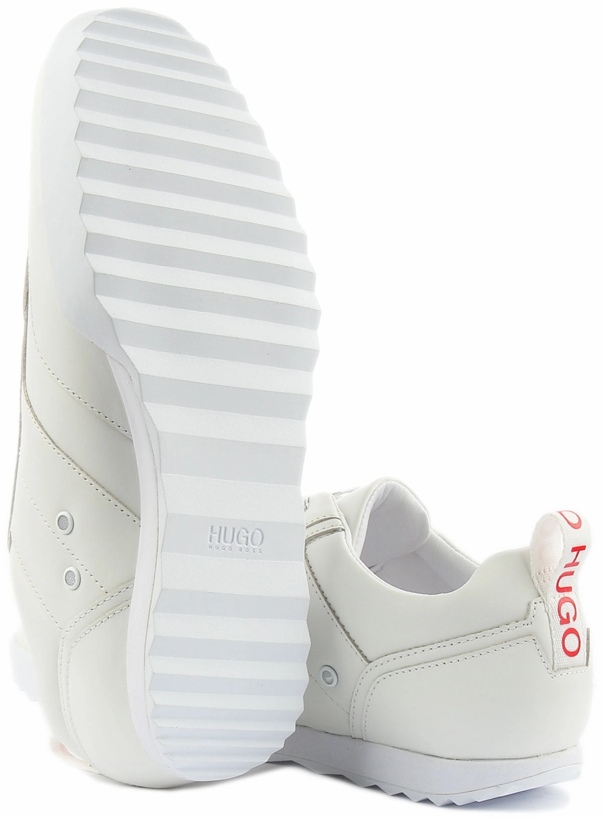 Hugo Matrix Low Top Trainers In White Red For Men Daily Motion
