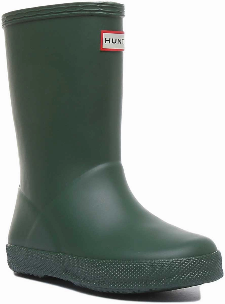 Hunter Kids First In Green Quick Wear Protection Footwear for Every Weather