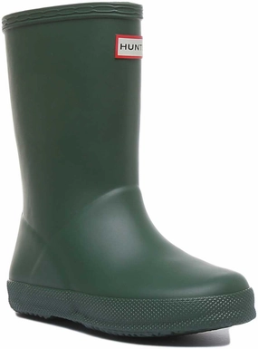 Hunter Kids First In Green Quick Wear Protection Footwear for Every Weather