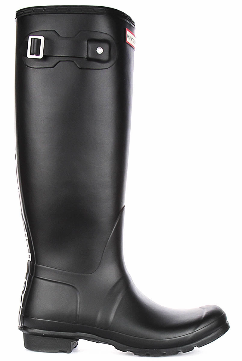 Hunter Orginal Tall Print In Black White For Women Grip Active