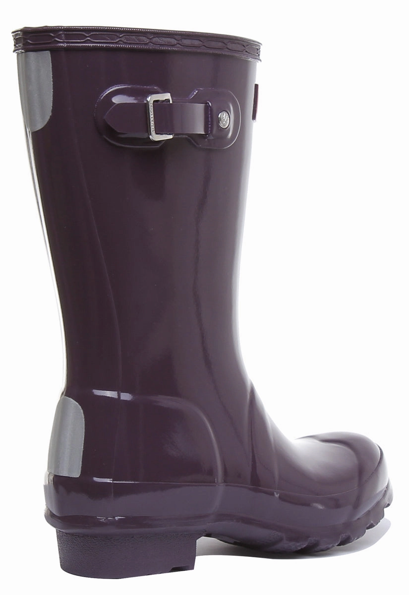 Hunter Orig Kids Gloss In Purple Trail Shield