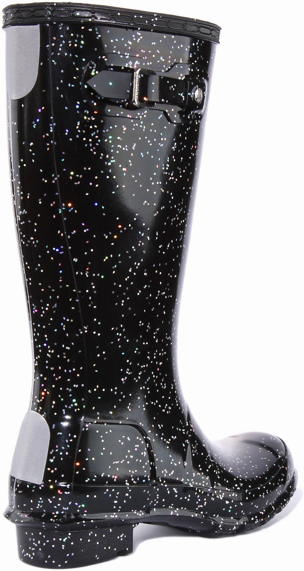 Hunter Original Giant Glitter In Black For Junior Outdoor Shield