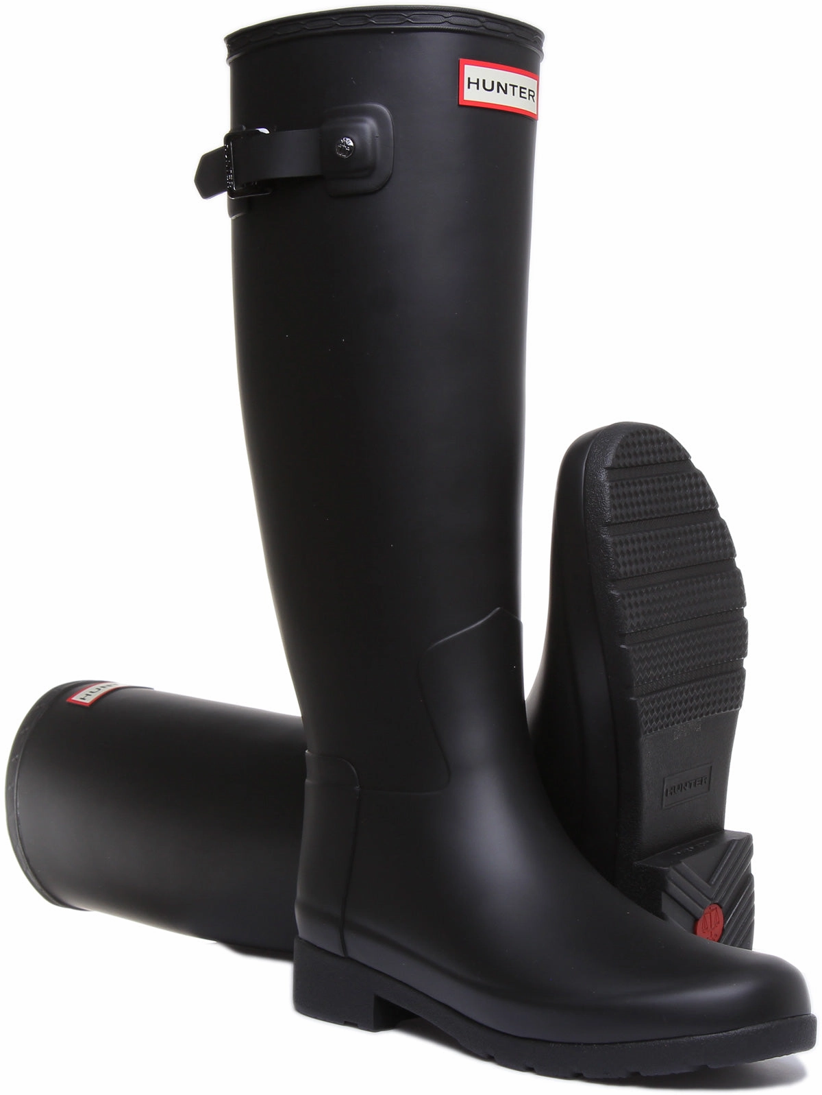 Hunter Original Refined Tall In Black For Women Flex Walk Flex