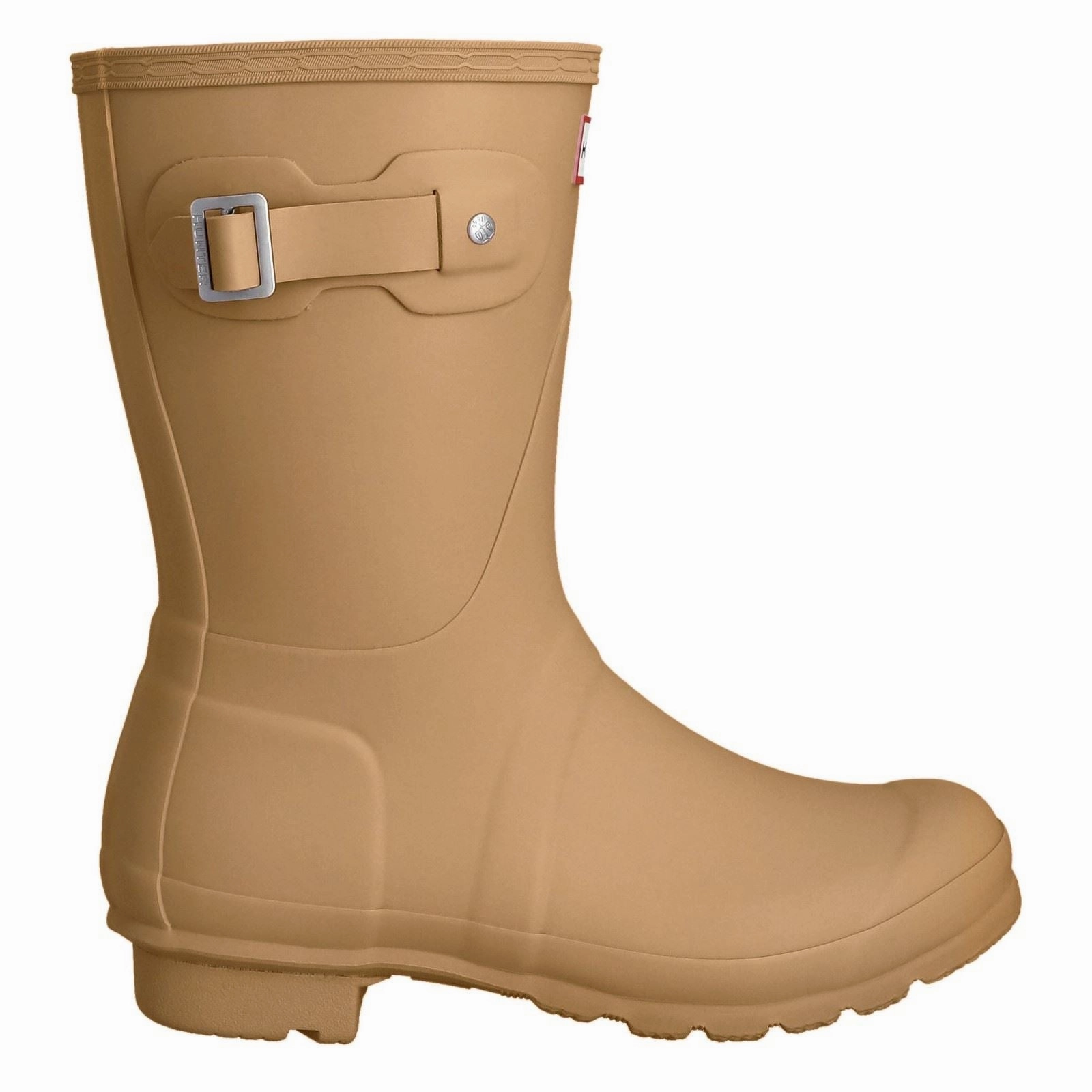 Hunter Original Short Rubber Gravel/Biscuit Wellington Boots Comfort Guard Pro
