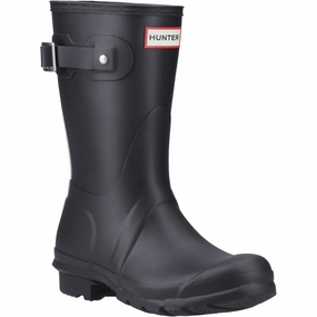 Hunter Original Short Rubber Women's Black Wellington Boots Active Gear