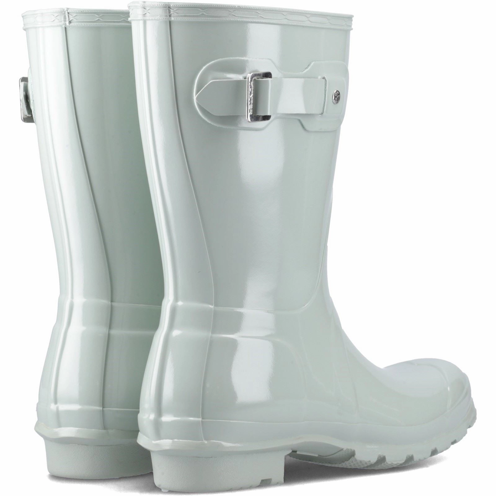 Hunter Original Short Rubber Women's Sea Foam Wellington Boots Wet Walk Step