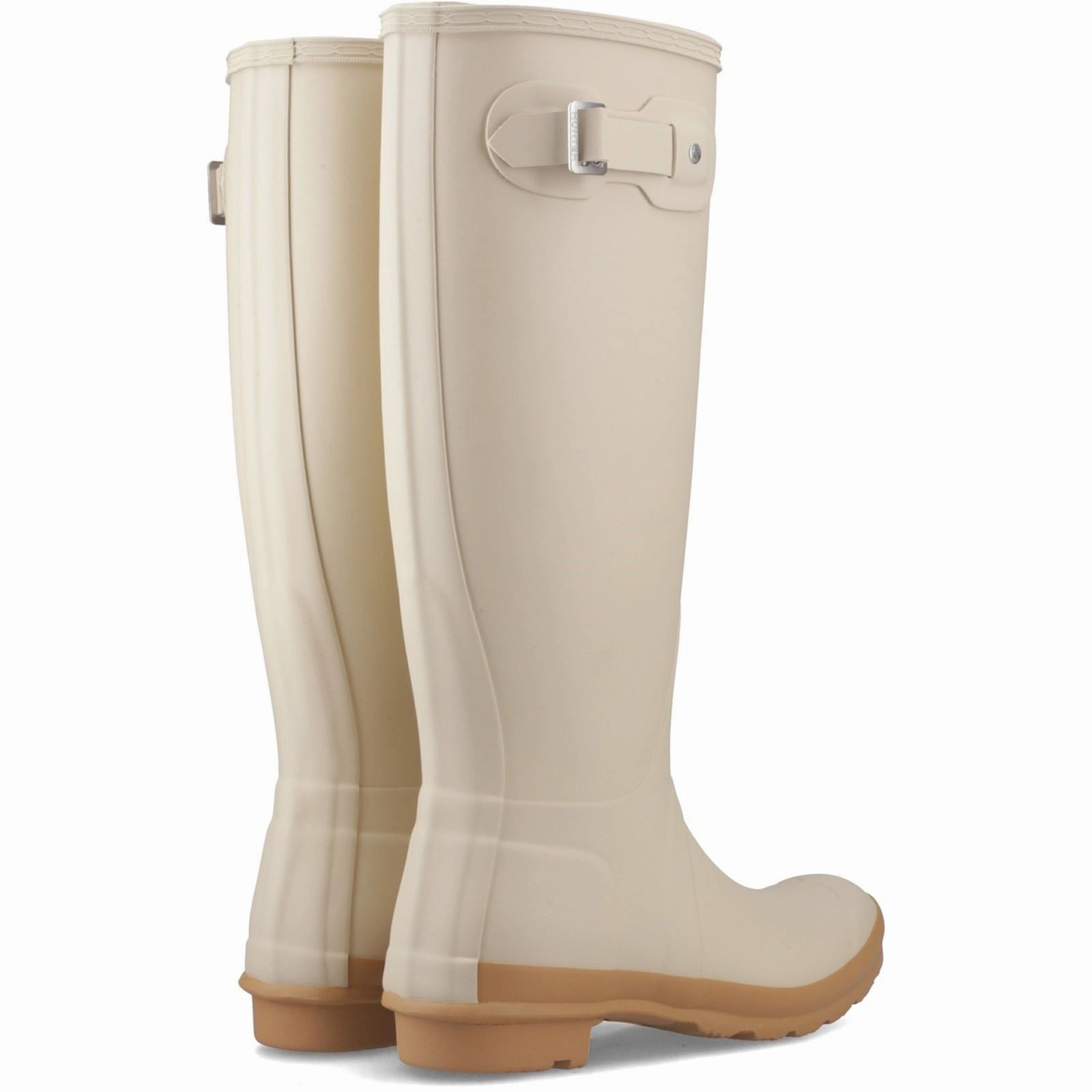 Hunter Original Tall Boot Rubber Women's Gravel/Biscuit Wellington Boots Dry Flex