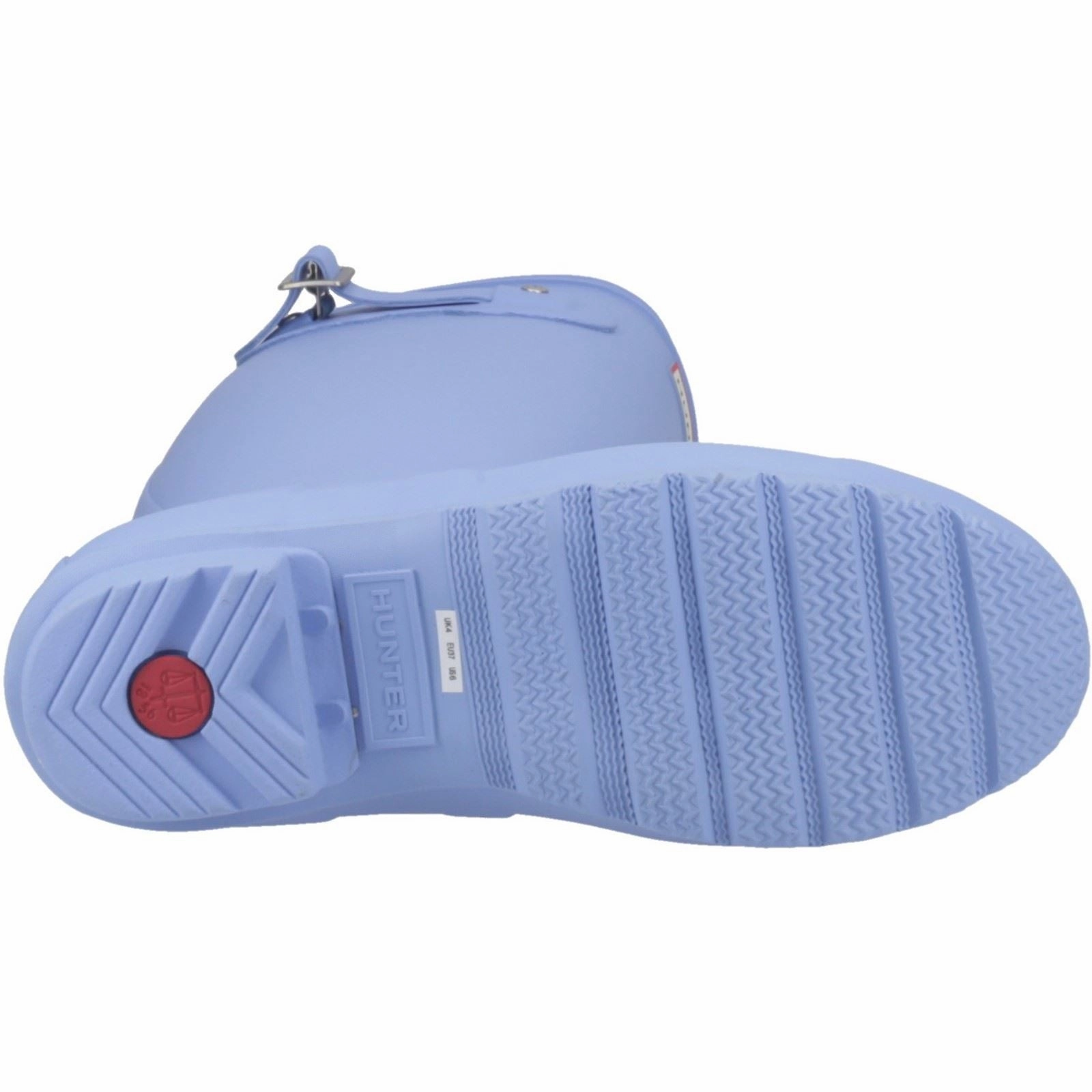 Hunter Original Tall Rubber Women's Sea Blue Wellington Boots Step Walk Pro