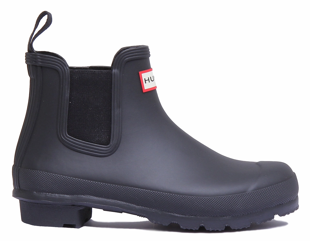 Hunter Original Women's Chelsea In Black Outdoor Flex Walk