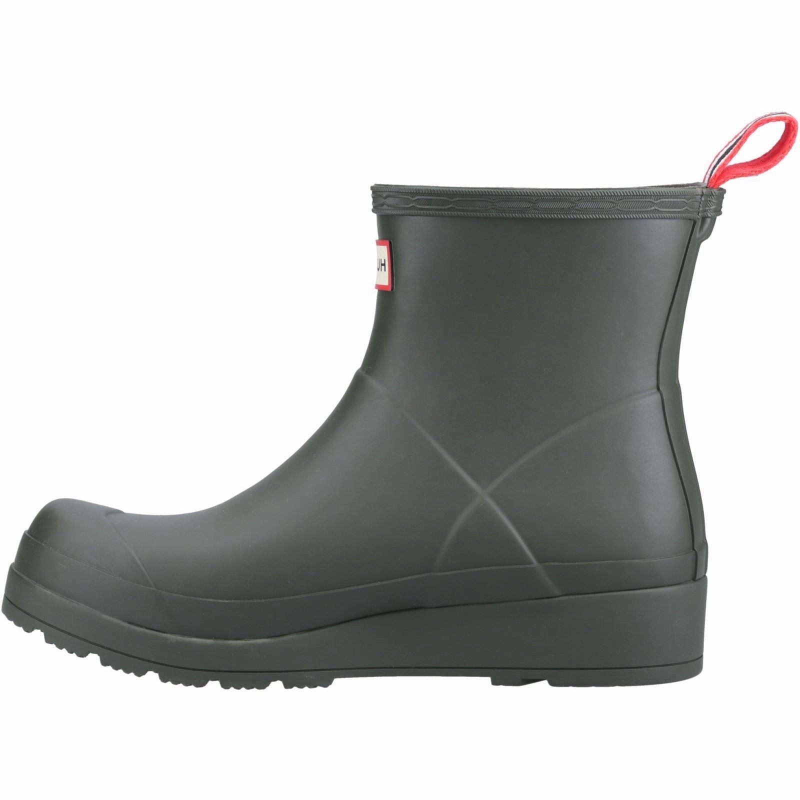 Hunter Play Short Rubber Women's Dark Olive Wellington Boots Soft Shield Max