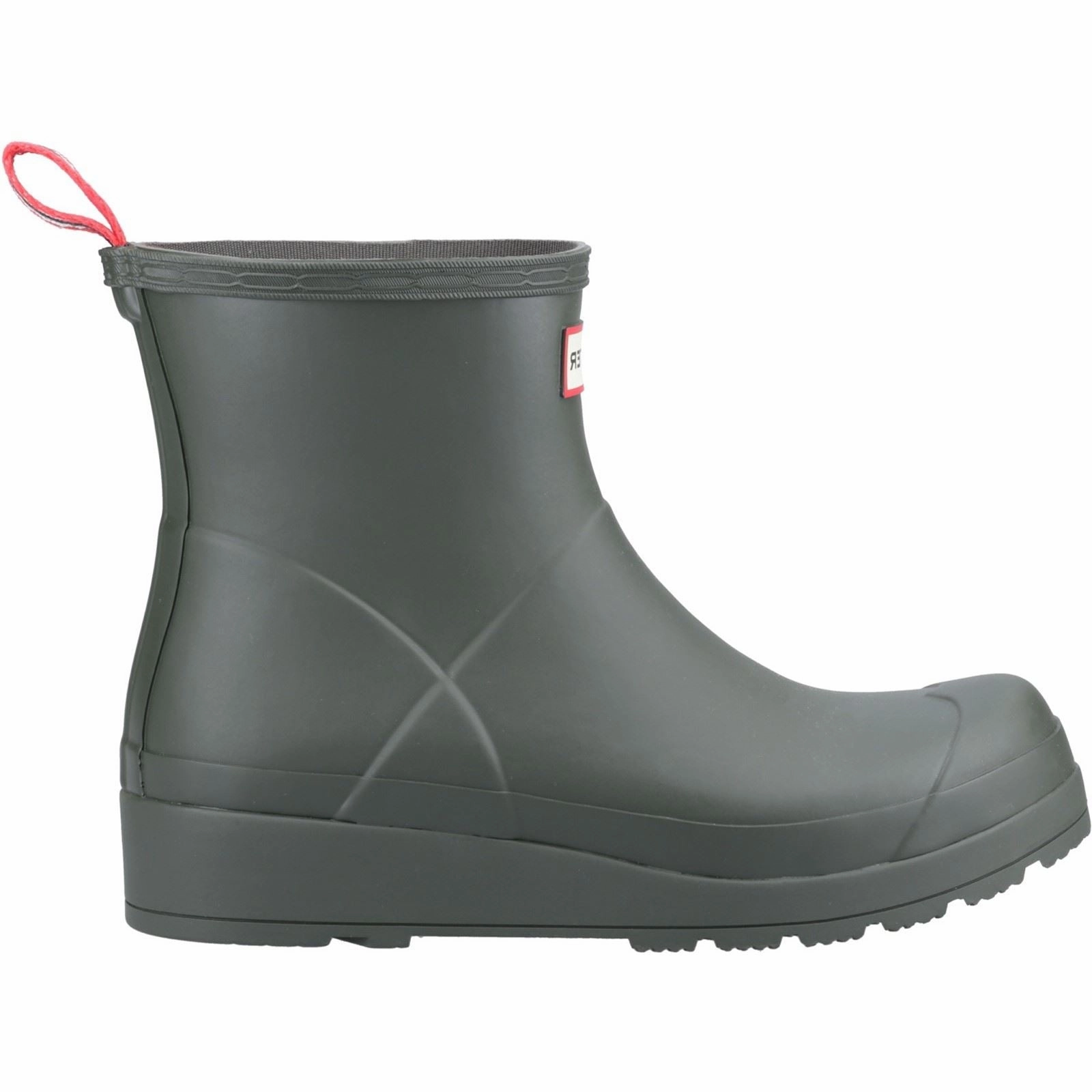Hunter Play Short Rubber Women's Dark Olive Wellington Boots Soft Shield Max