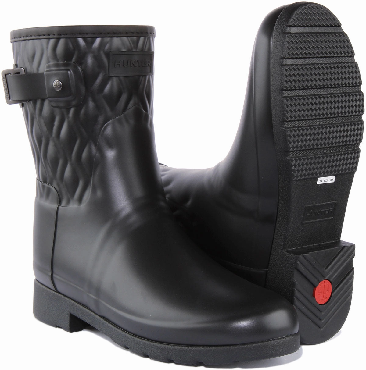 Hunter Refined Short Vertical Quilt In Black For Women Flex Walk Pro