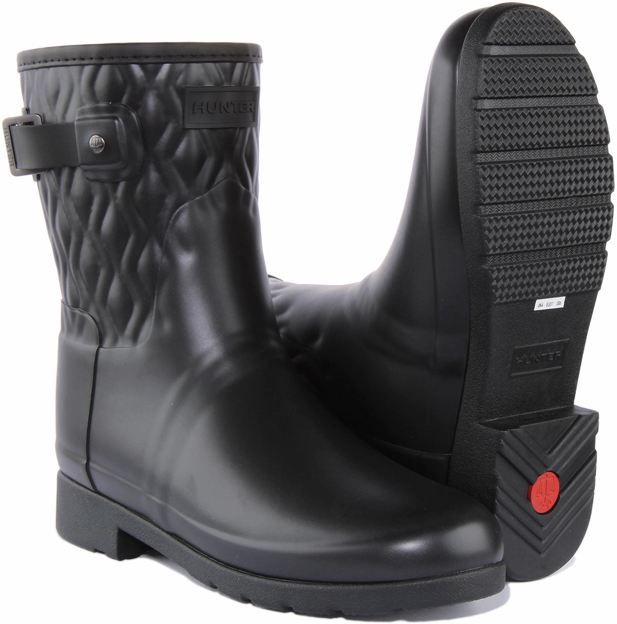 Hunter Refined Short Vertical Quilt In Black For Women Flex Walk Pro