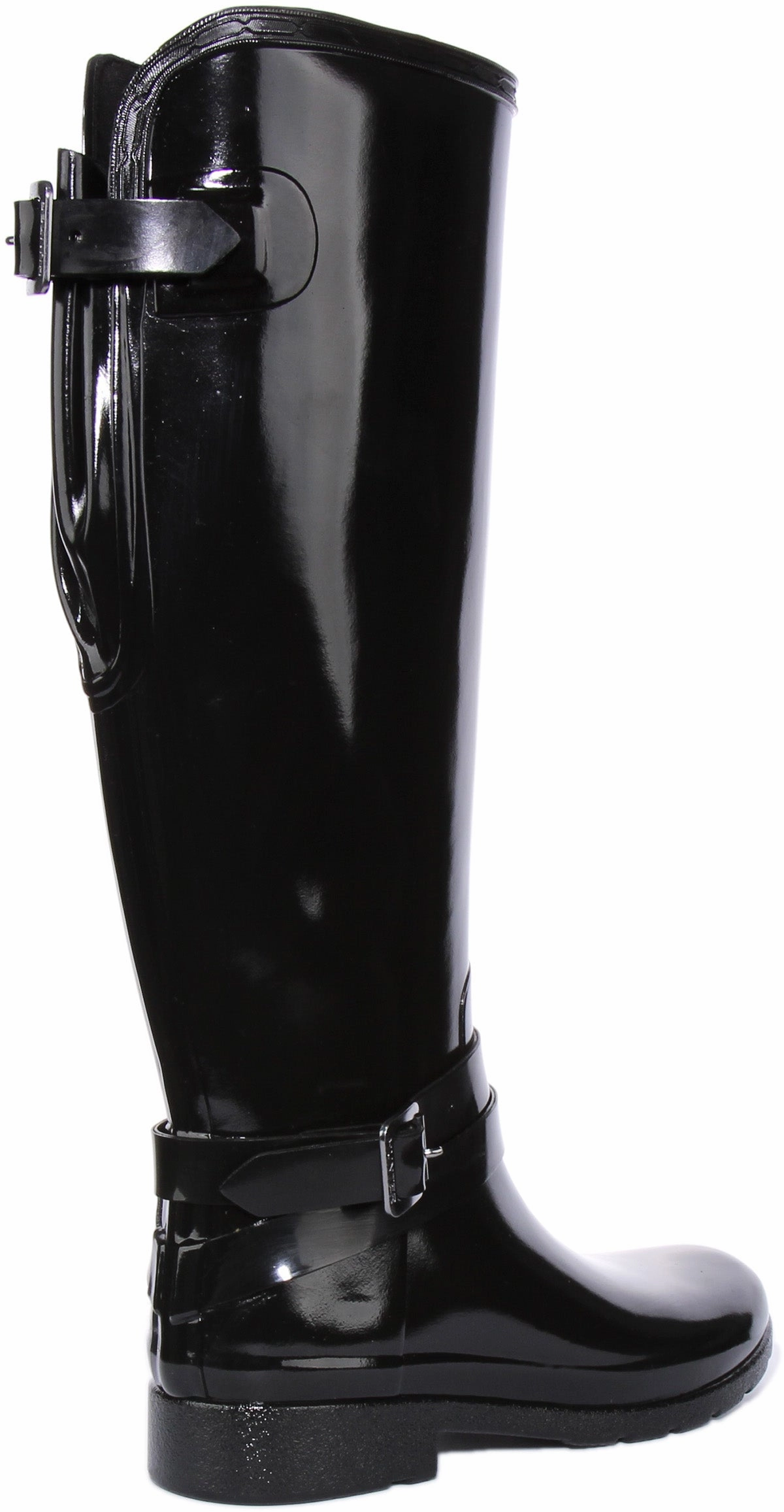 Hunter Refined Tall In Black Gloss For Women Step Trek Pro