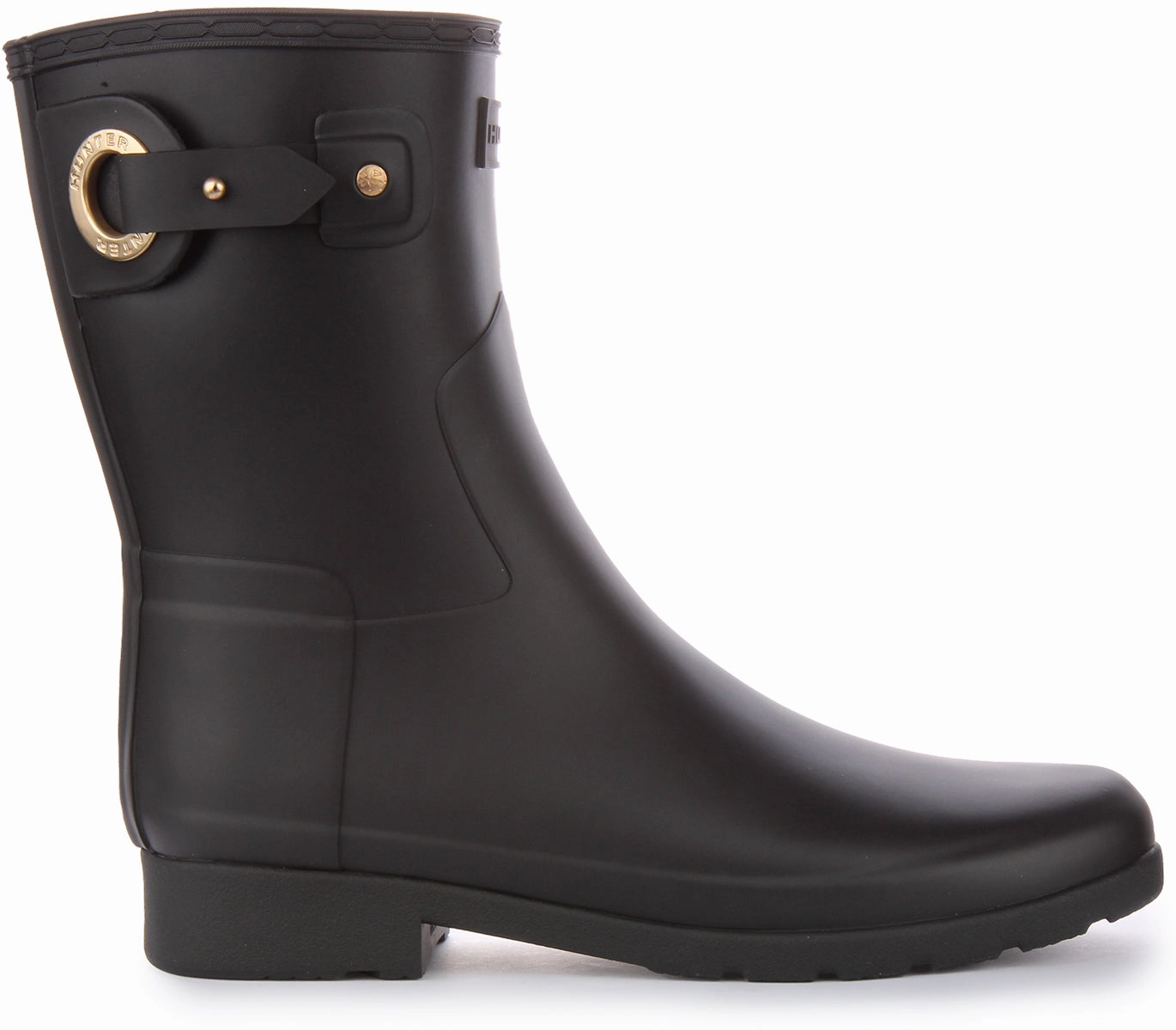 Hunter W Refinned Short Eyelet In Black For Women Quick Dry Step