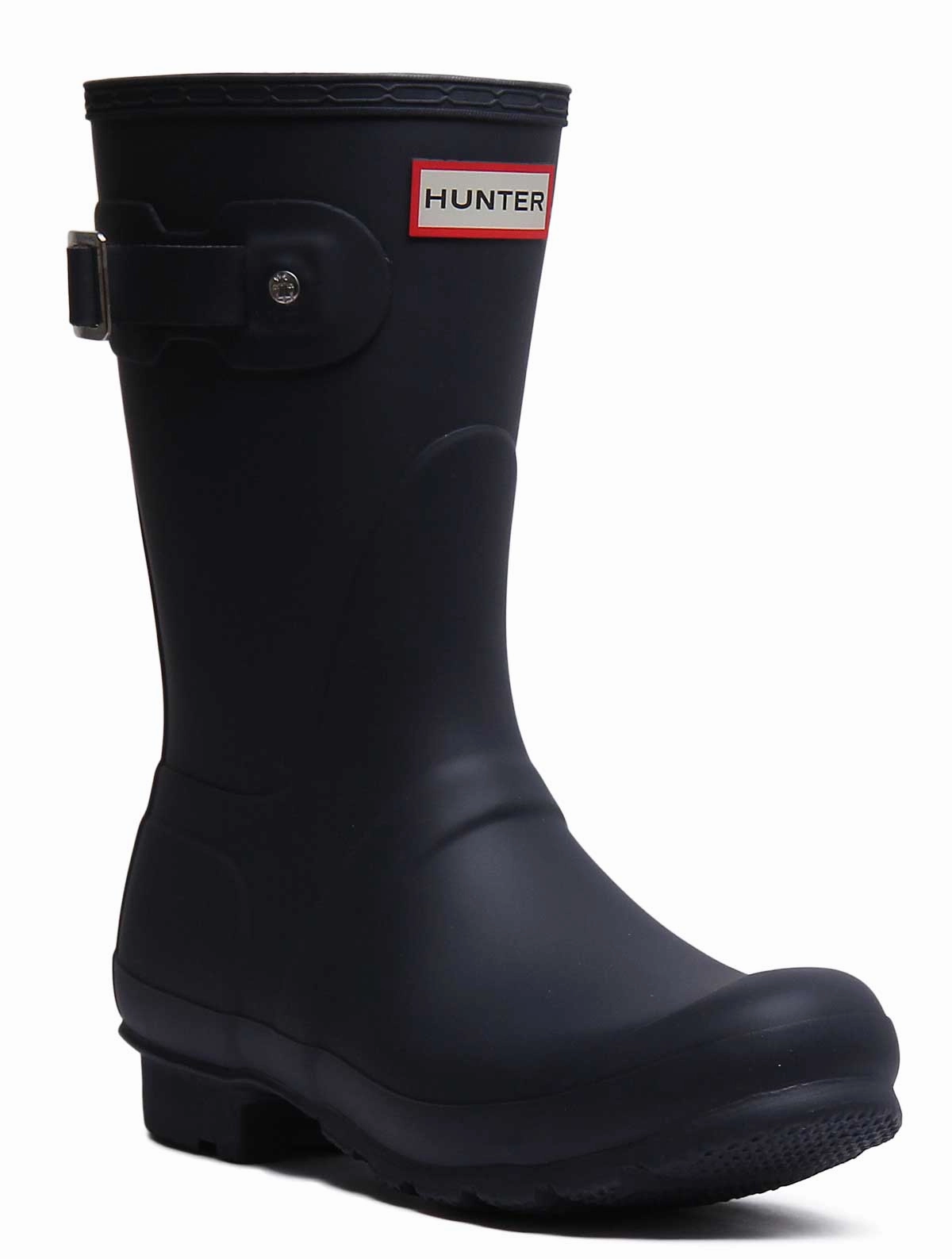 Hunter Women Org Short In Navy Waterproof Wear Boots Travel Walk Boots